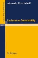 Lectures on Summability 3540046267 Book Cover