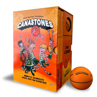 Estuche Canastones: 2 libros + pelota / The Super Hoopers Book Set: 2 books + basketball ball (Spanish Edition): Fantástico estuche para regalar con ... «Canastones» y una pelota. ¡Con mucho humor! 8419898929 Book Cover