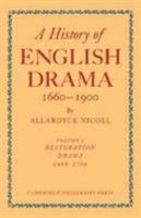 A History of English Drama 1660-1900: Volume 5 Late Nineteenth Century Drama 1850-1900 0521058317 Book Cover