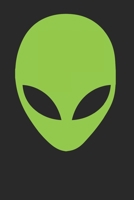 Awesome Alien Head Notebook in Green and Black 120 Pages Lined 1690956275 Book Cover