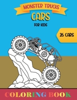 Coloring Book for kids: CARS - MONSTER TRUCKS (8.5 x 11) B08WVCFLV2 Book Cover