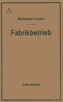 Der Fabrikbetrieb: Praktische Anleitungen Zur Anlage Und Verwaltung Von Maschinenfabriken Und Ahnlichen Betrieben Sowie Zur Kalkulation Und Lohnverrechnung 3642893899 Book Cover