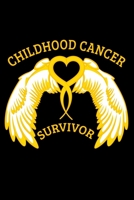 Journal: Childhood Cancer Survivor Awareness Yellow Tumor Sickness Black Lined Notebook Writing Diary - 120 Pages 6 x 9 170632233X Book Cover