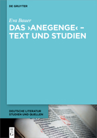 Das Anegenge - Text Und Studien 3110775492 Book Cover