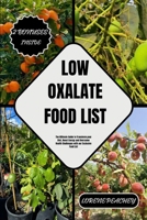 LOW OXALATE FOOD LIST: The Ultimate Guide to Transform your Diet, Boost Energy and Overcome Health Challenges with our Exclusive Food List (NUTRITION NAVIGATORS) B0CTKXX8PF Book Cover