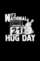 It's national hug day 21 january: 6x9 NATIONAL HUG DAY dotgrid dot grid paper notebook notes 1710257814 Book Cover