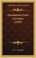 Translations From Lucretius 1022043153 Book Cover