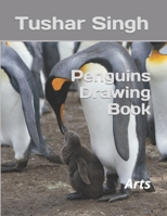 Penguins Drawing Book: Arts B09SPC56D6 Book Cover