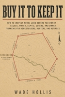 Buy It To Keep It: How to Inspect Rural Land Before You Own It — Access, Water, Septic, Zoning, and Owner Financing for Homesteaders, Hunters, and Retirees B0HF6B1FRF Book Cover