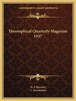 Theosophical Quarterly Magazine 1937 0766152944 Book Cover