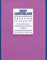 First Certificate Practice Tests Five Tests for the New Cambridge First Certifictate in English: Book with 0194533123 Book Cover