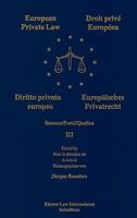 EUropean Private Law, Sources, Iii 9041113290 Book Cover