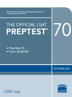 The Official LSAT Preptest 70 0984636099 Book Cover