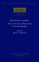 John Locke as Translator: Three of the Essais of Pierre Nicole (SV) 072940708X Book Cover