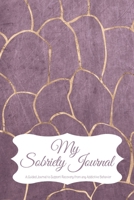 My Sobriety Journal: A Guided Journal to Support Recovery from any Addictive Behavior Purple background with gold abstract design (Responsible Recovery Elegant Gold) B07Y4LNM8J Book Cover