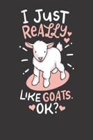 Notebook: Goats Farm Farmer Milk 6x9 College Ruled 120 Pages 1080965696 Book Cover