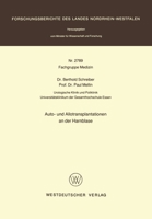 Auto- und Allotransplantationen an der Harnblase 3531027891 Book Cover
