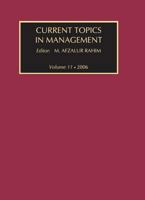 Current Topics in Management 0765803682 Book Cover
