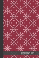red snowflakes notes: small lined Christmas Pattern Notebook / Travel Journal to write in (6'' x 9'') 120 pages 170994949X Book Cover