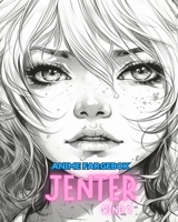 Anime fargebok JENTER VOLUM 1: Manga Art & Anime B0CQRZZTVW Book Cover