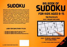 BIG BOOK OF SUDOKU FOR KIDS AGES 8-15: VOLUME 1 0645961442 Book Cover