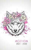 Agenda 2021 - 2022: Agenda Escolar dia por pagina Lobo husky Para estudiantes Primaria Colegio Secundaria | Diaria y semanalmente Septiembre de 2021 a ... estudiante niñas niños B0992LDJV6 Book Cover