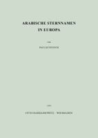 Arabische Sternnamen in Europa 3447005491 Book Cover