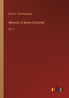 Memoirs of Baron Stockmar: Vol. 1 3368179705 Book Cover