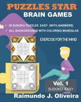 Puzzles Star - Brain Games: Vol 1 Sudoku Easy 1081717785 Book Cover