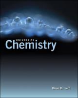 University Chemistry 0072969040 Book Cover