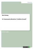 Is Grammaticalization Unidirectional? 3656755817 Book Cover