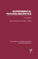 Experimental Psycholinguistics 1138969338 Book Cover