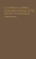 Authorship Puzzles in the History of Economics: A Statistical Approach 0333300785 Book Cover