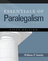 Essentials of paralegalism (Paralegal series) 0314129006 Book Cover