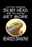 Little Voices In My Head Keep Telling Me Get More Bearded Dragons: Funny Animal Collection B086PTDL9Z Book Cover