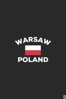 Warsaw Poland: Polish Flag City Notebook Journal Lined Wide Ruled Paper Stylish Diary Vacation Travel Planner 6x9 Inches 120 Pages Gift 1702125319 Book Cover