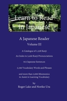Learn to Read in Japanese, Volume III 0998378720 Book Cover