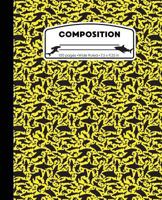 Composition: Sharks Yellow Marble Composition Notebook Wide Ruled 7.5 x 9.25 in, 100 pages book for boys, kids, school, students and teachers (Shark Marble Composition Books) 1721982515 Book Cover