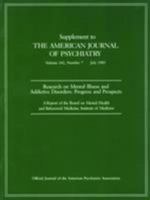Research on Mental Illness and Addictive Disorders: Progress and Prospects 0890420009 Book Cover