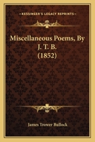 Miscellaneous Poems 1104194422 Book Cover
