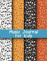 Music Journal for Kids: Dual Wide Staff Manuscript Sheets & Wide Ruled/Lined Songwriting Paper Journal For Kids & Teens 0916900037 Book Cover