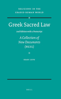 Greek Sacred Law (2nd Edition with a Postscript) A Collection of New Documents (NGSL) 9004464166 Book Cover