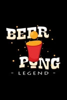 Beer Pong Legend: 6x9 Beer Pong - dotgrid - dot grid paper - notebook - notes 1653244542 Book Cover