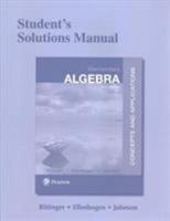 Student's Solutions Manual for Elementary Algebra: Concepts and Applications 0134441680 Book Cover