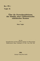 Über die Normalprojektionen des Simplex eines n-dimensionalen euklidischen Raumes 366222917X Book Cover