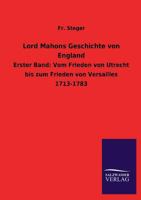 Lord Mahons Geschichte Von England 3846023973 Book Cover