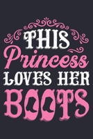 This Princess Loves Her Boots: Horse Lined Notebook, Journal, Organizer, Diary, Composition Notebook, Gifts for Horse Riders and Lovers 1706271492 Book Cover