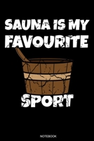 Sauna Is My Favourite Sport: Lustiges Wellness Notizbuch Therme f�r Saunameister Spa Geschenk Saunaclub zum Saunieren I Spr�che Sauna Tagebuch Heft Heimsauna Memo Saunahaus Notizen Wellnessurlaub Bloc 1686043600 Book Cover
