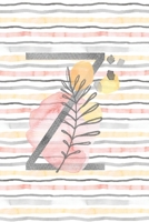 Food and Exercise Journal with Monogram Letter Z: Daily Fitness Tracker for Women (Personalized Tracking) 1692825127 Book Cover