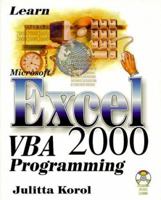 Learn Microsoft Excel 2000 VBA Programming 1556227035 Book Cover